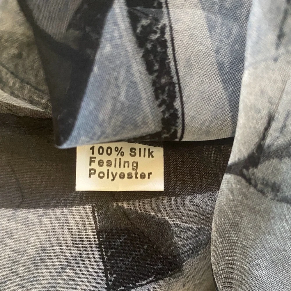 Chic Black, White and Gray Sheer Scarf Wrap Sarong
